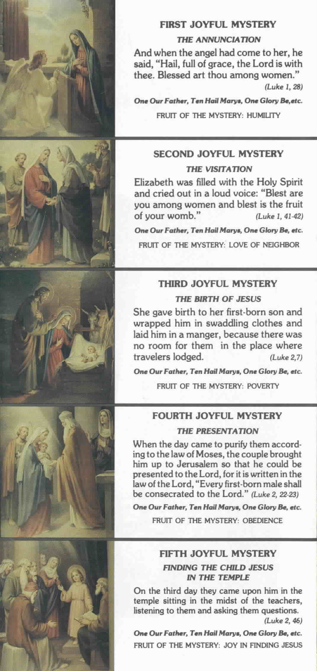 Joyful Mysteries